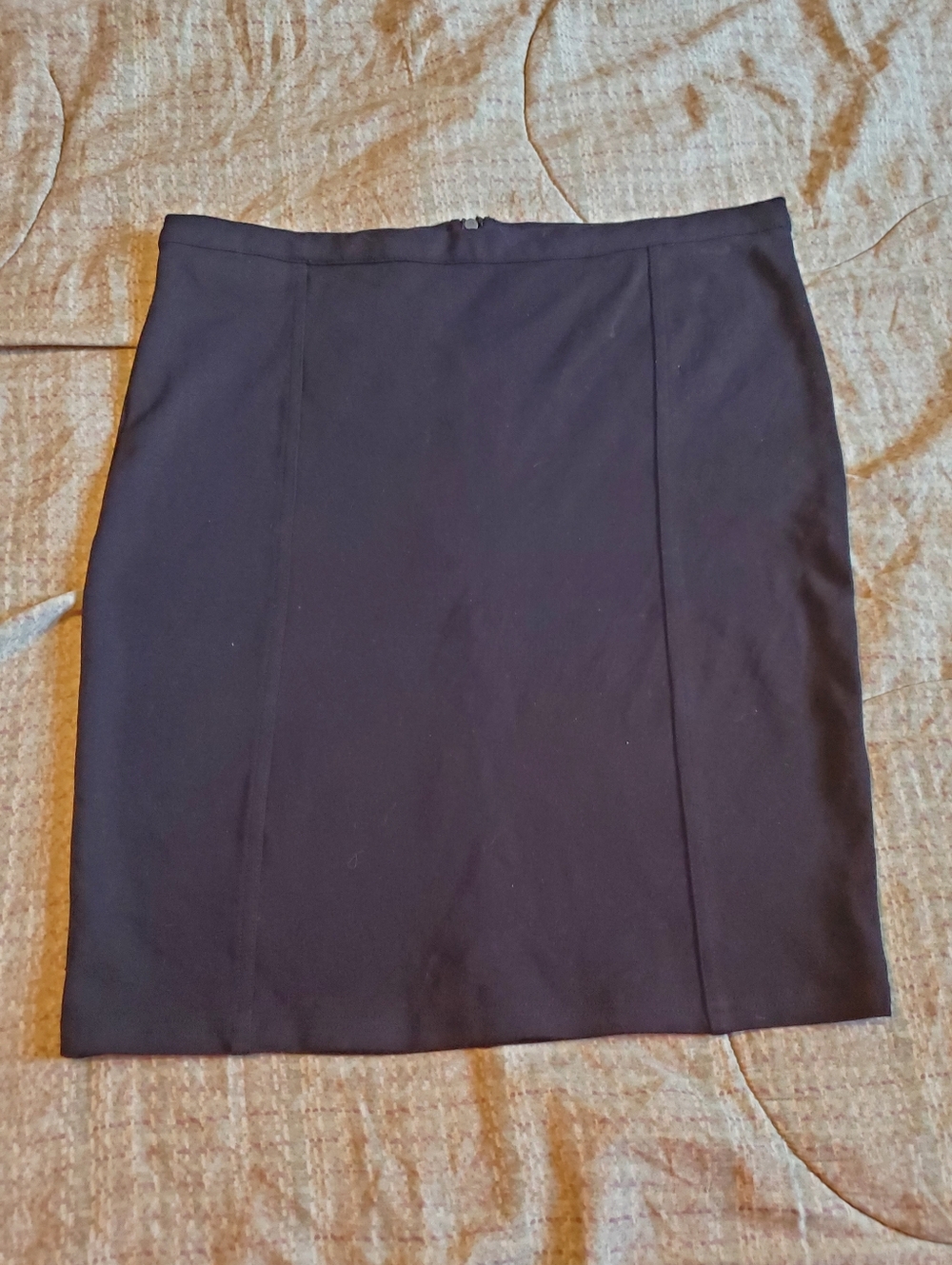 GUESS Womens Black Pencil Mini Office Siren Skirt Back Zipper Sz L Y2K